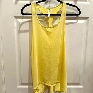 Large Yellow Fabletics Racerback Quick dry Workout Tank